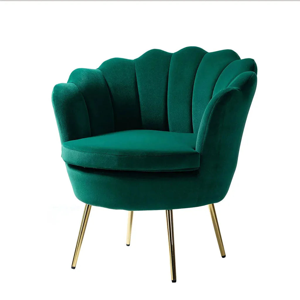 Luxury Green Velvet Lounge Chair