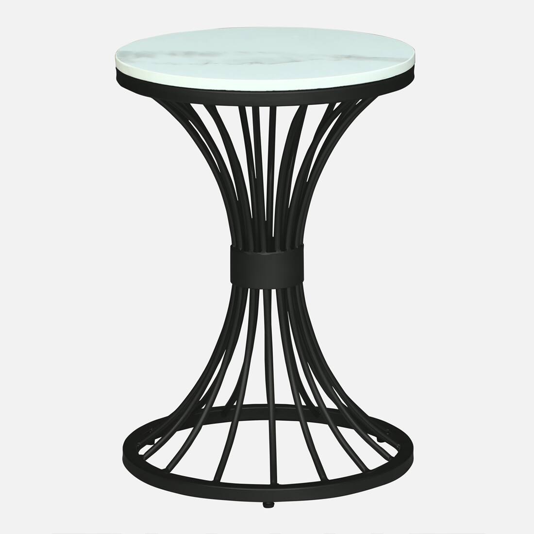 Swish Black Metal Side Table – view 3