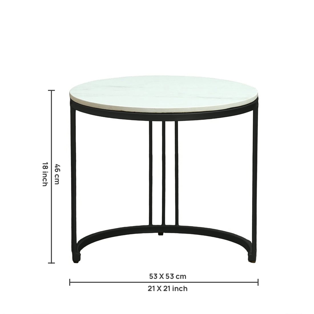 Metalform Round Nesting Coffee Tables – Set of 2 – view 8