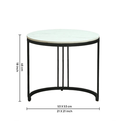 Metalform Round Nesting Coffee Tables – Set of 2 – view 8