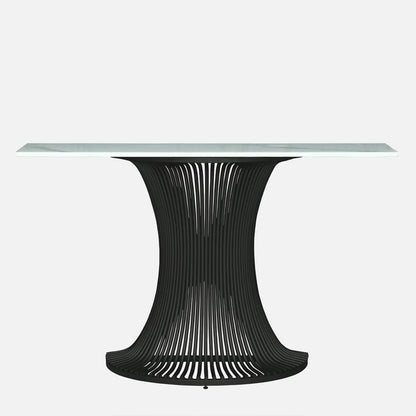 Sleek Black Metal Console Table – view 3