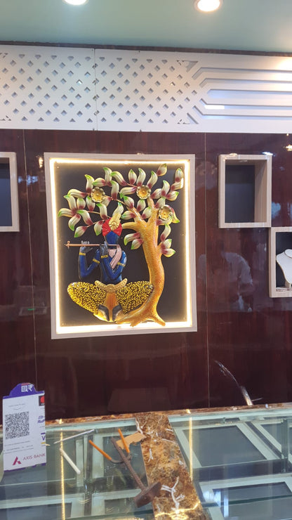 Wall art - Lord Krishna with lighting