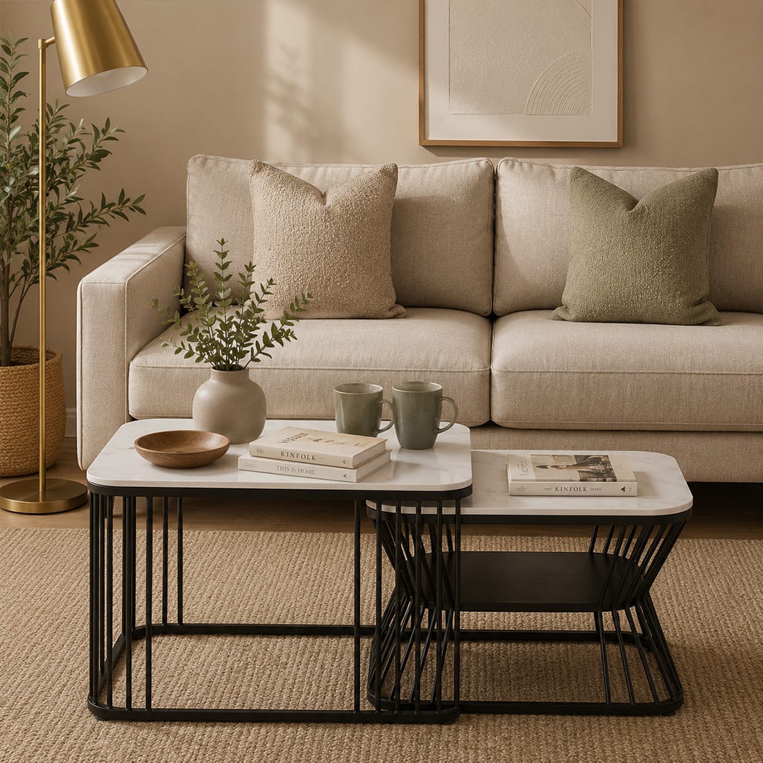 Ora Square Nesting Coffee Tables – Set of 2 – product view