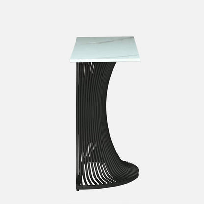 Sleek Black Metal Console Table – view 5