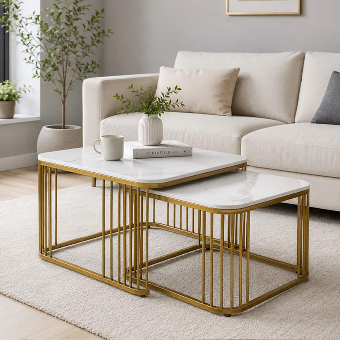 Metlax Square Nesting Coffee Tables – Set of 2 – product view
