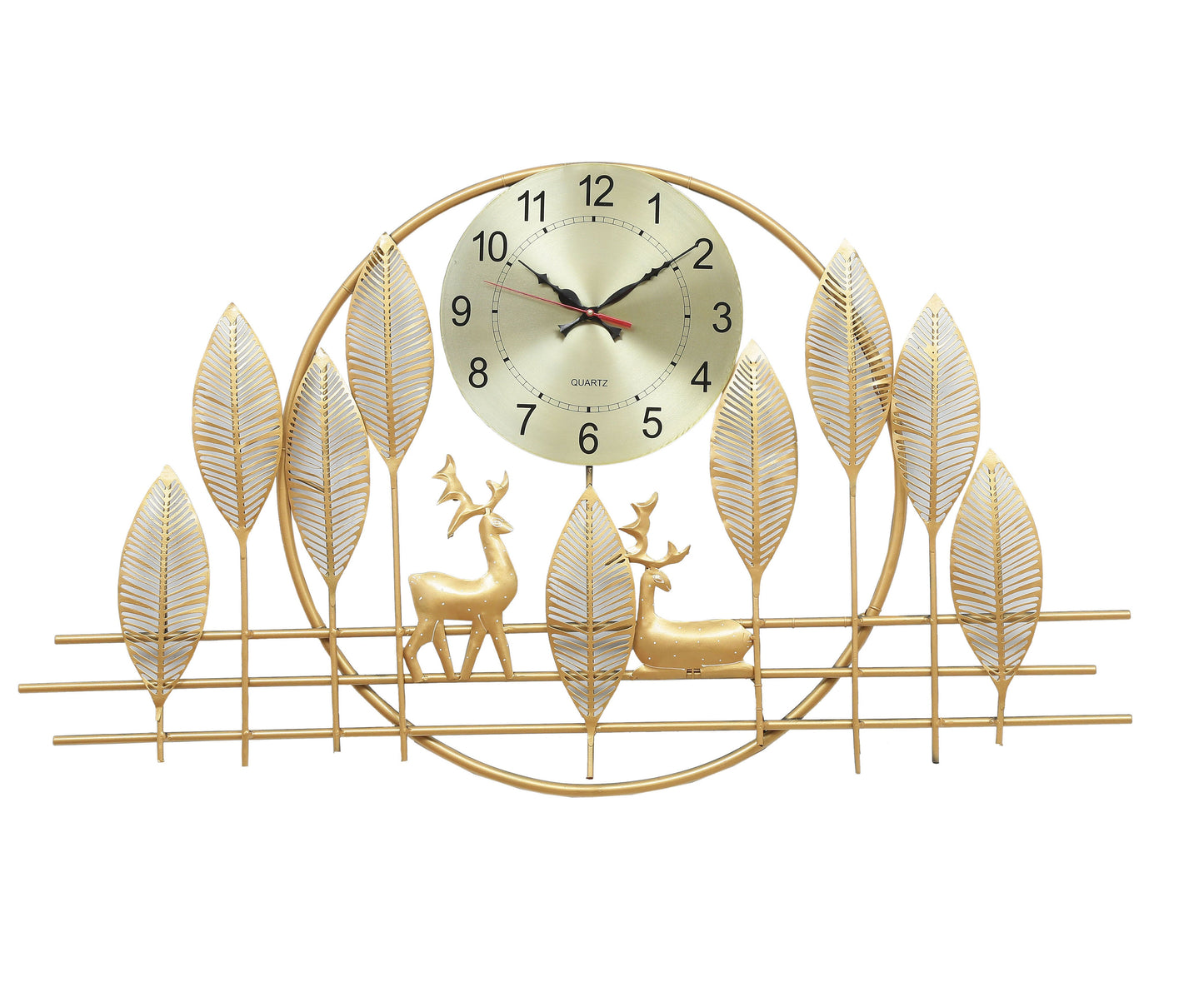Deer Design Metal Wall Clock
