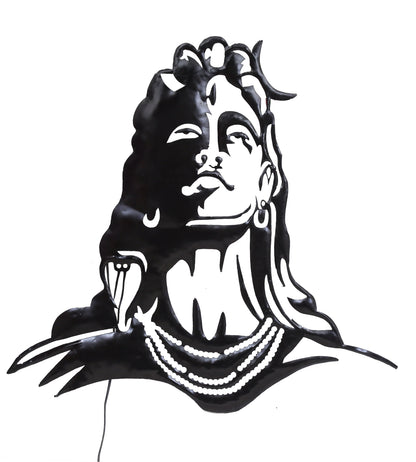 Lord Adiyogi Shiva statue With Light