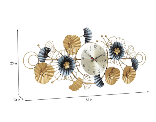 Flower Framed Wall Clock