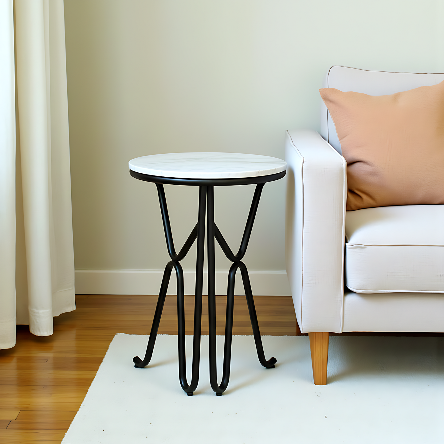 Echo X-Base Marble Side Table