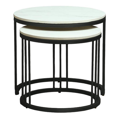 Metalform Round Nesting Coffee Tables – Set of 2 – view 6