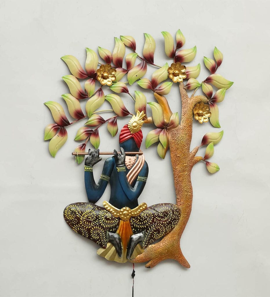 Wall art - Lord Krishna with lighting
