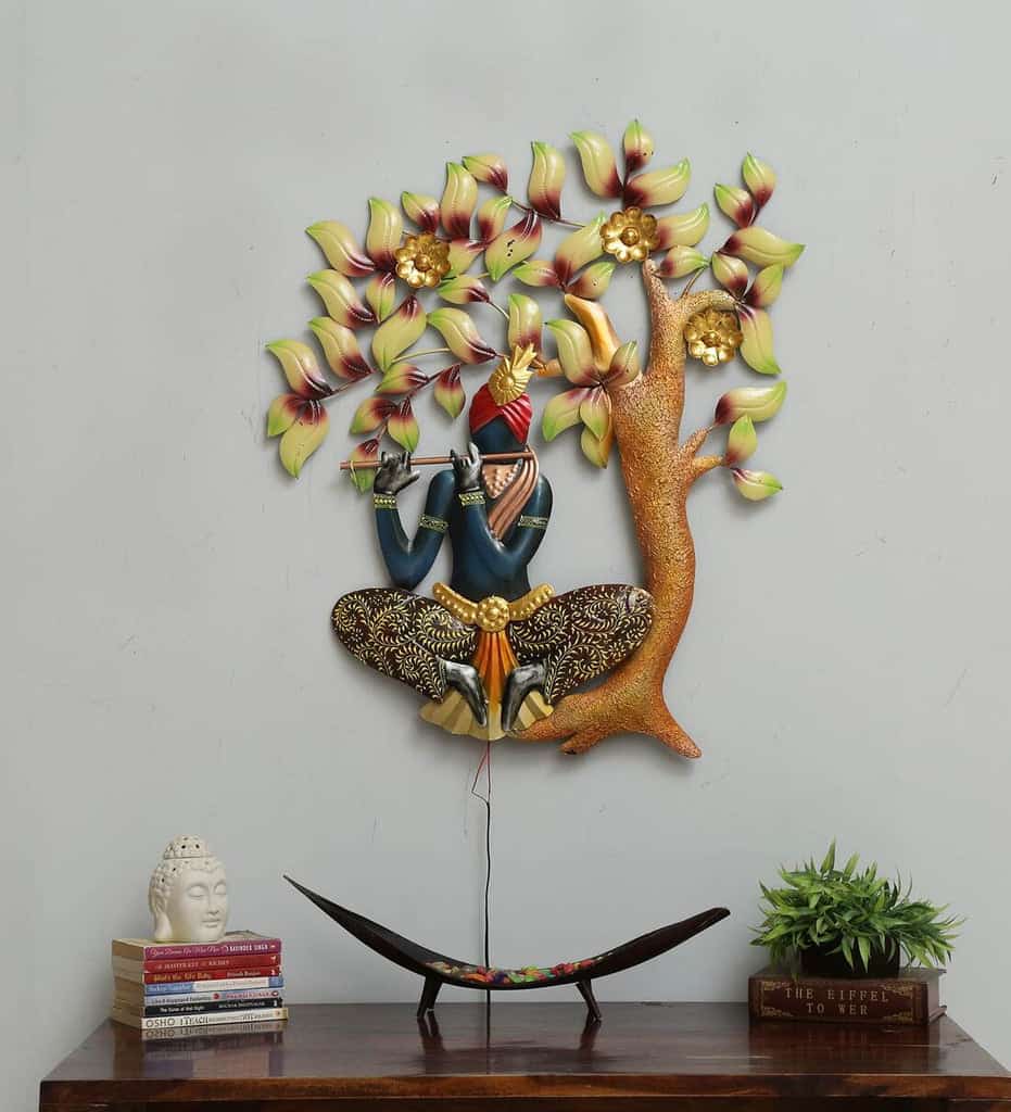 Wall art - Lord Krishna with lighting