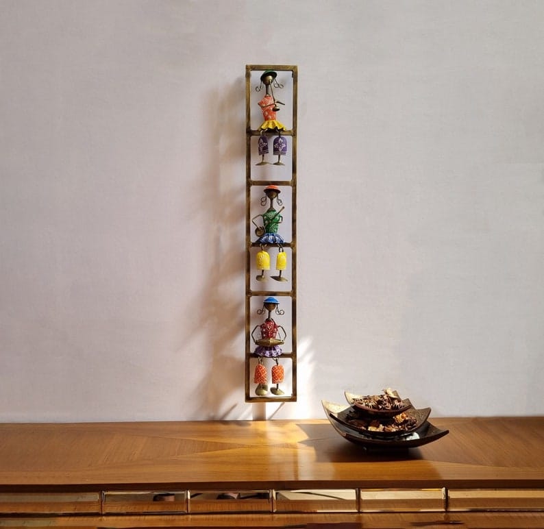 Iron Doll Musician Wall Art, Set of 3 – musician wall décor above a console