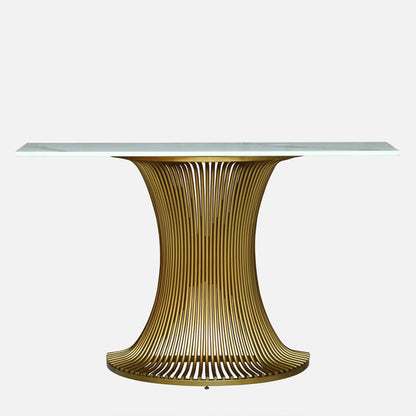 Metalian Gold Metal Console Table – view 5