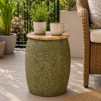 Flowlar Gold Metal Side Table – product view