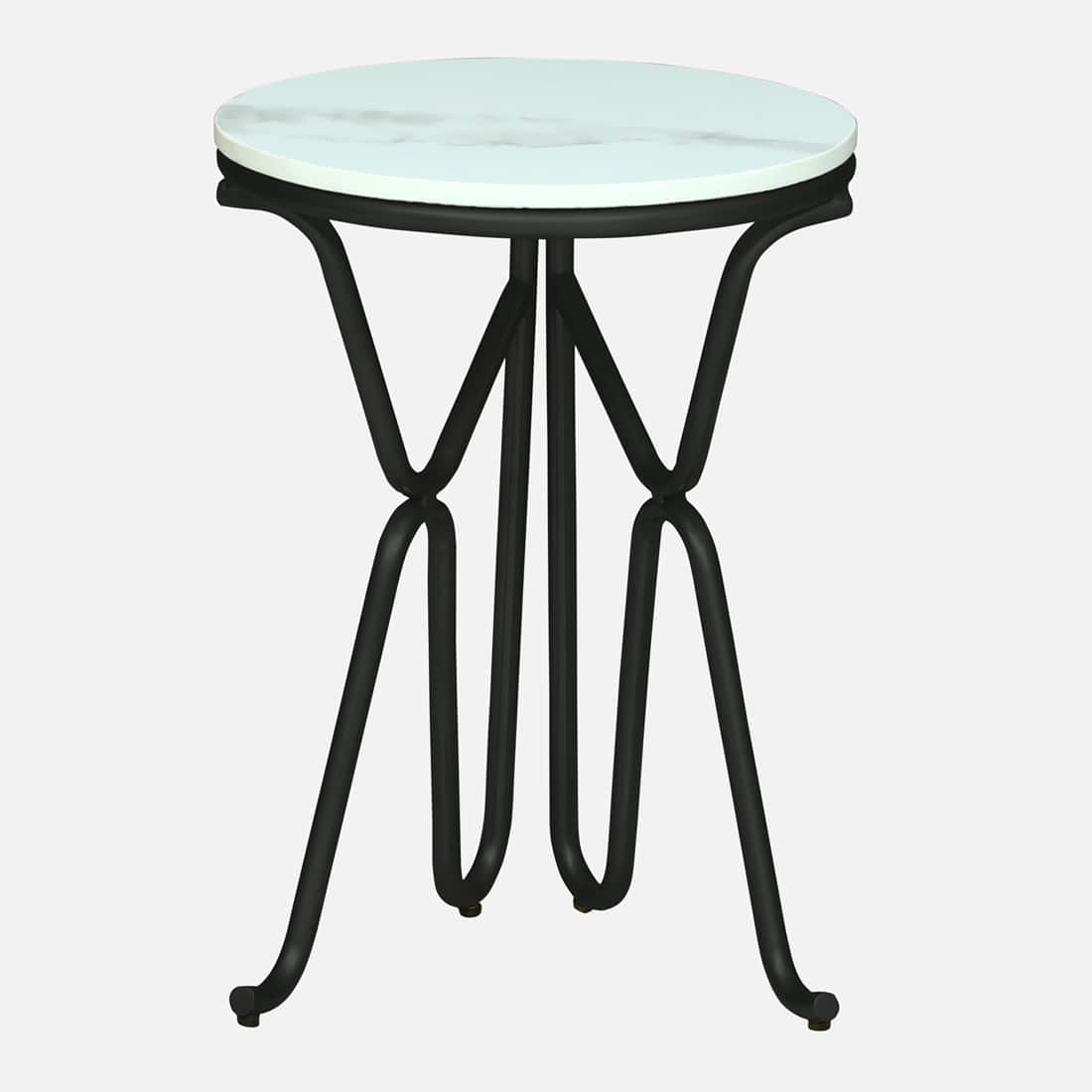 Bamba Black Metal Side Table – view 7