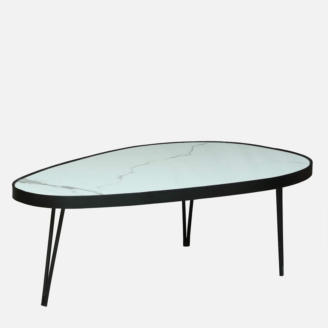 Oval Marble-Top Centre Tables – Set of 2 – view 11