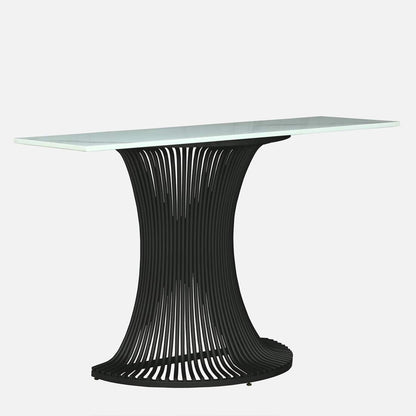 Sleek Black Metal Console Table – view 4
