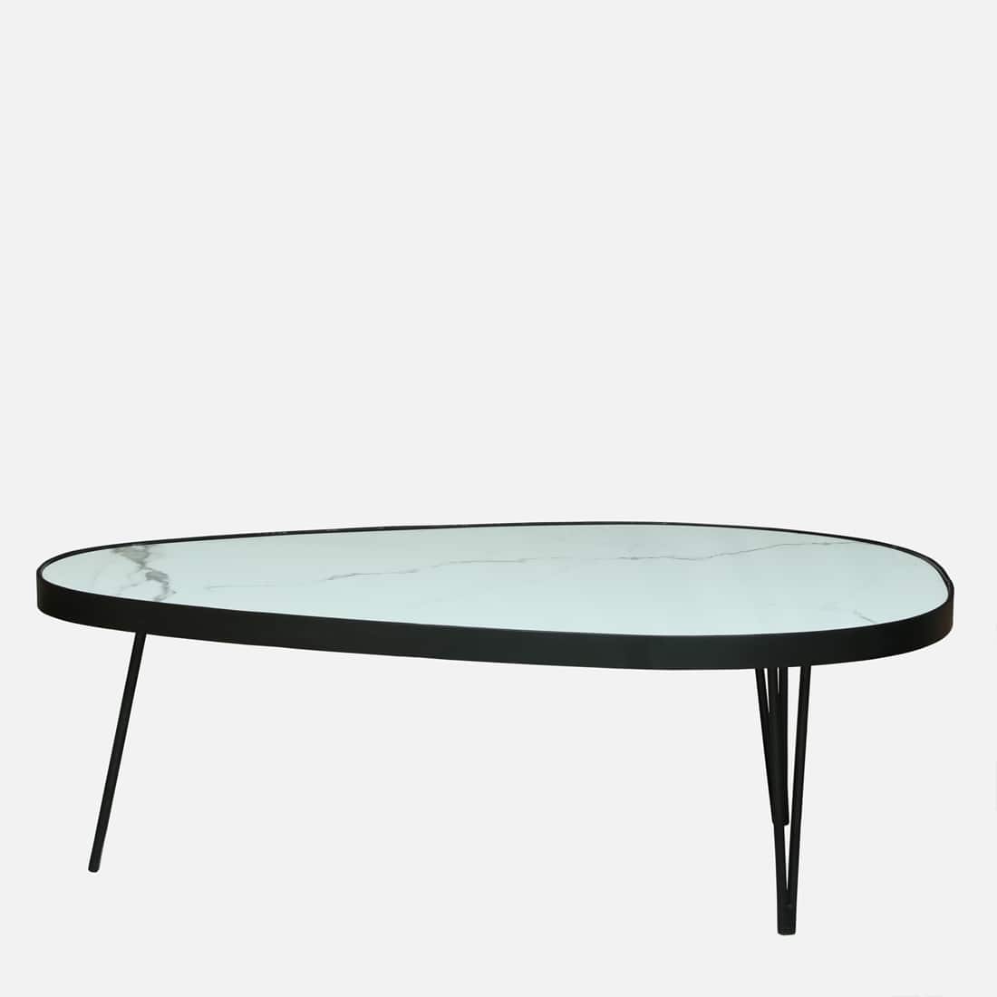 Oval Marble-Top Centre Tables – Set of 2 – view 10