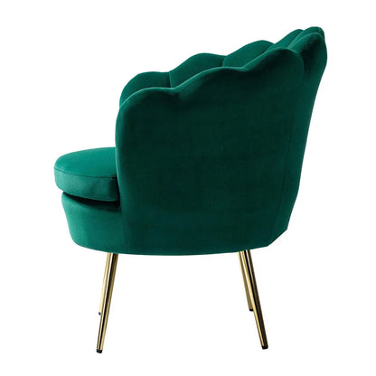 Luxury Green Velvet Lounge Chair
