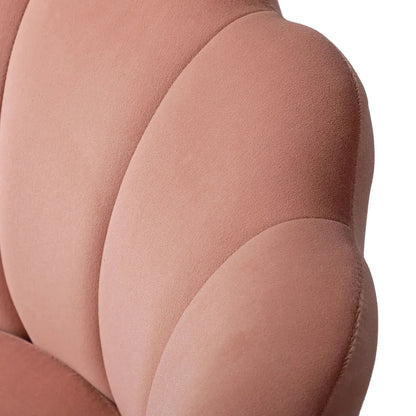 Luxury Pink Velvet Lounge Chair