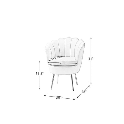 Luxury Pink Velvet Lounge Chair