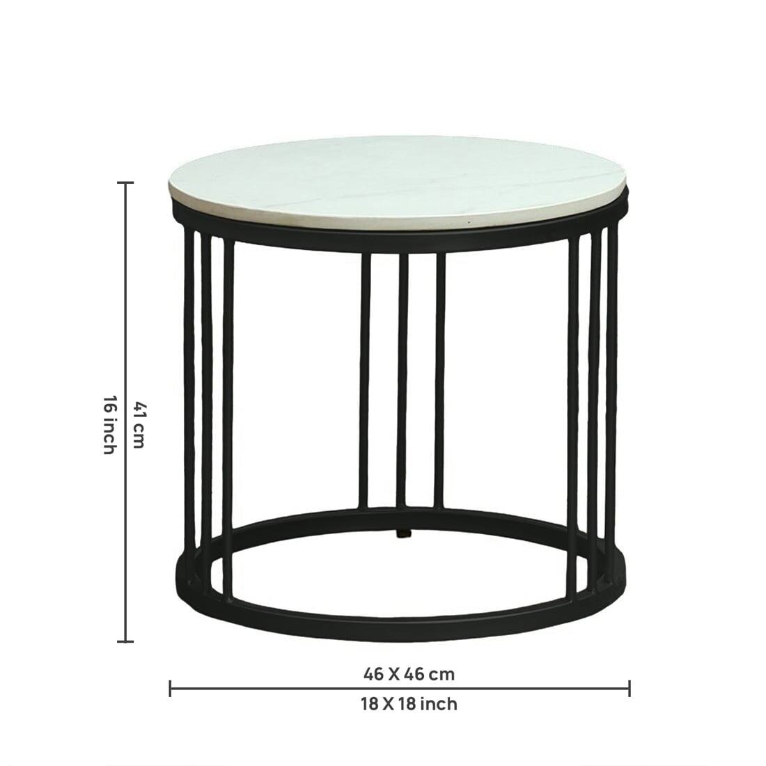 Metalform Round Nesting Coffee Tables – Set of 2 – view 7
