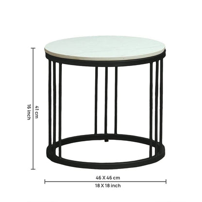 Metalform Round Nesting Coffee Tables – Set of 2 – view 7