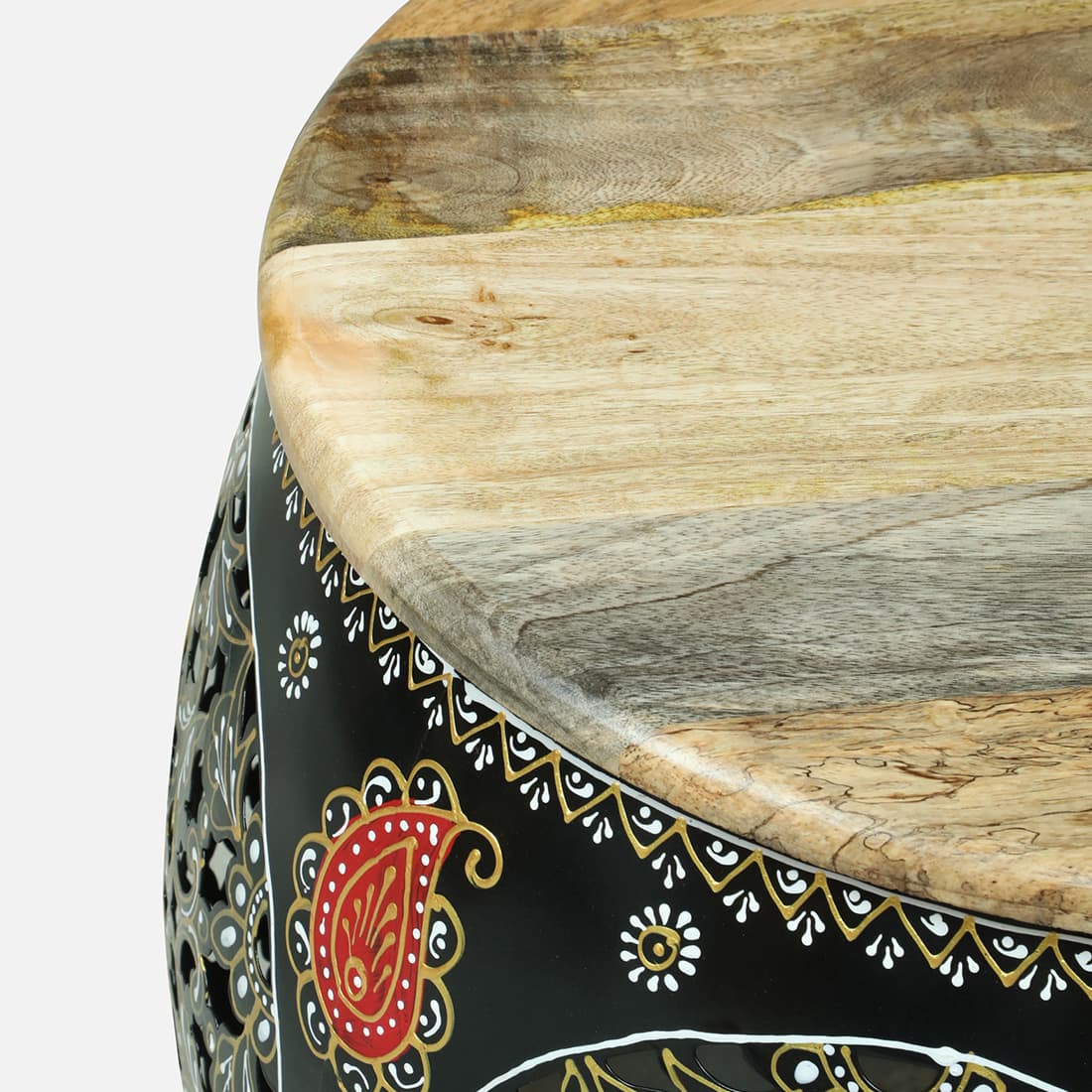 Desert Heritage Round Metal Coffee Table – Multicolour – view 4