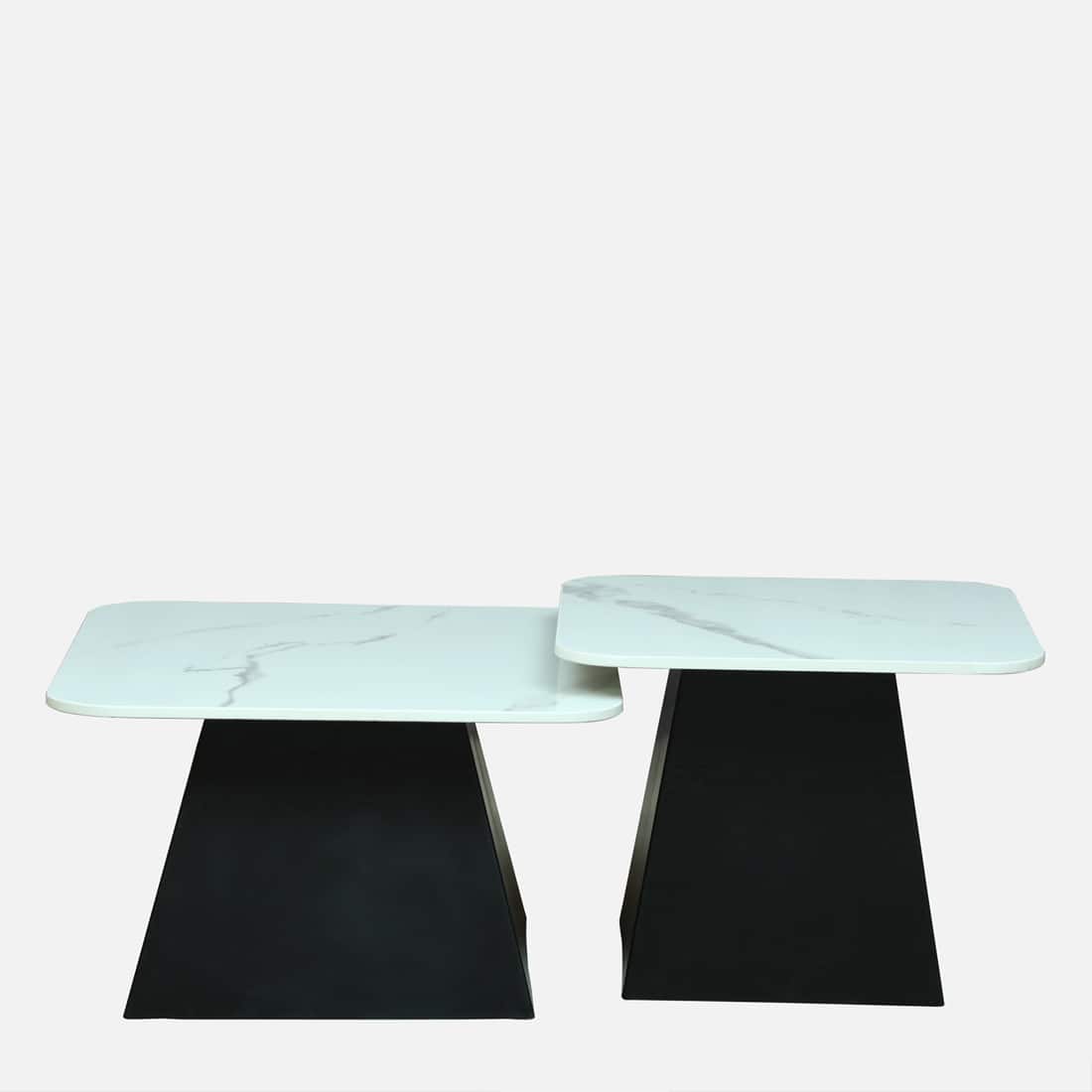 Jodna Square Marble-Top Centre Tables – Set of 2 – view 5