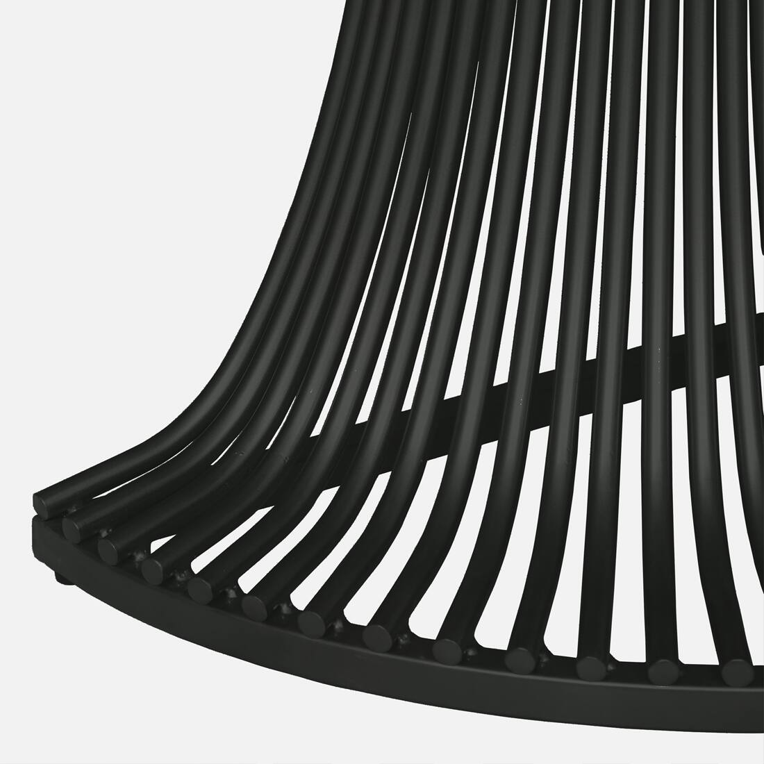 Sleek Black Metal Console Table – view 8