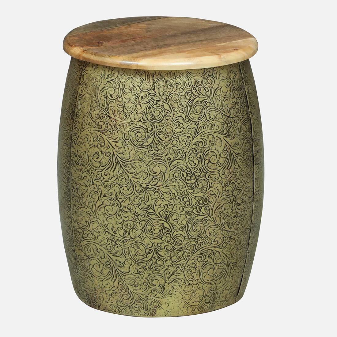 Flowlar Gold Metal Side Table – view 4