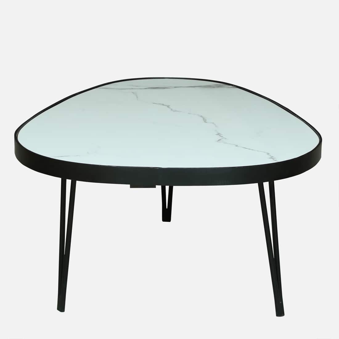 Oval Marble-Top Centre Tables – Set of 2 – view 13