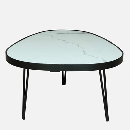 Oval Marble-Top Centre Tables – Set of 2 – view 13