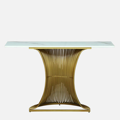 Metalian Gold Metal Console Table – view 7